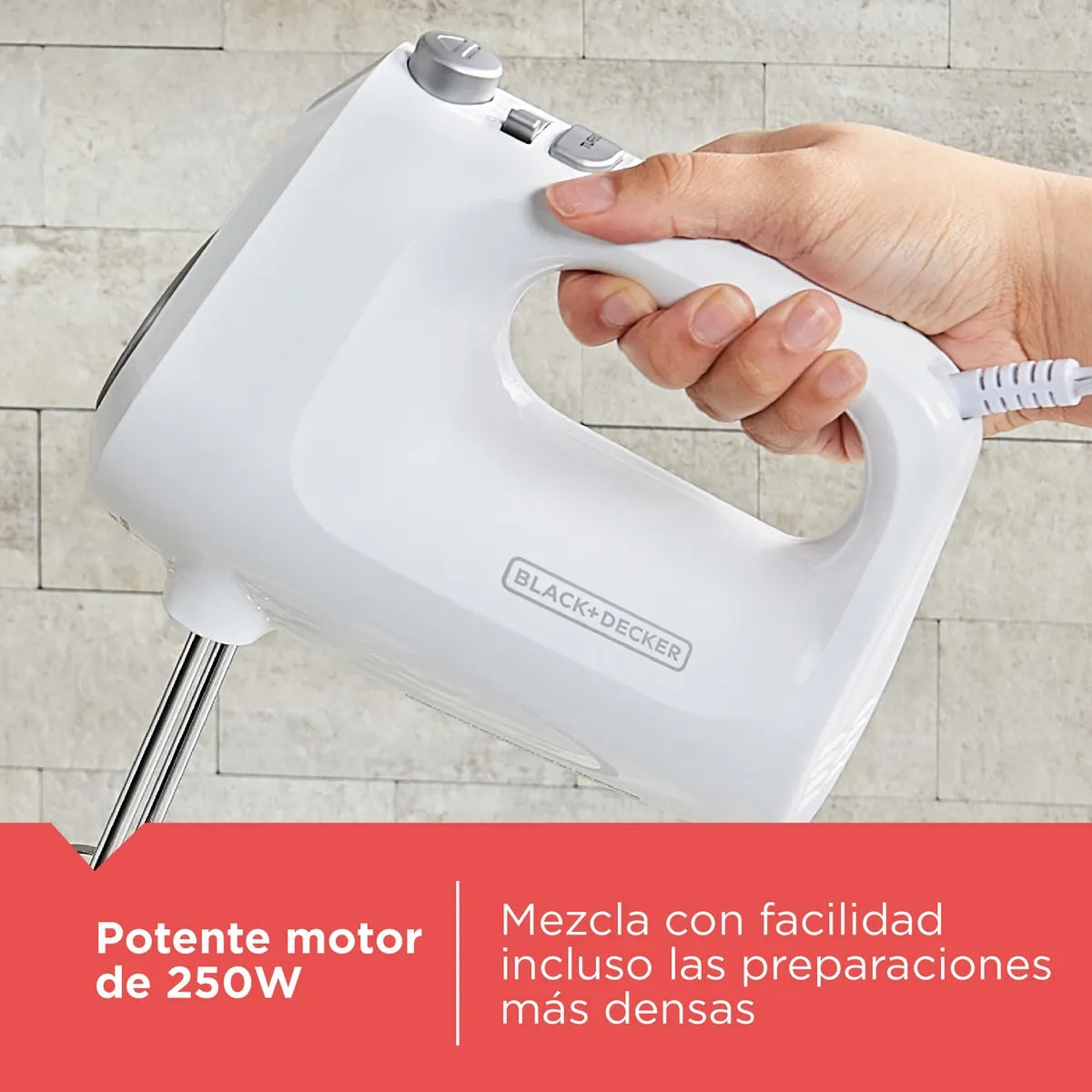 BATIDORA DE PEDESTAL B&D MOD. MX9125 5 V BCO 4.2 L
