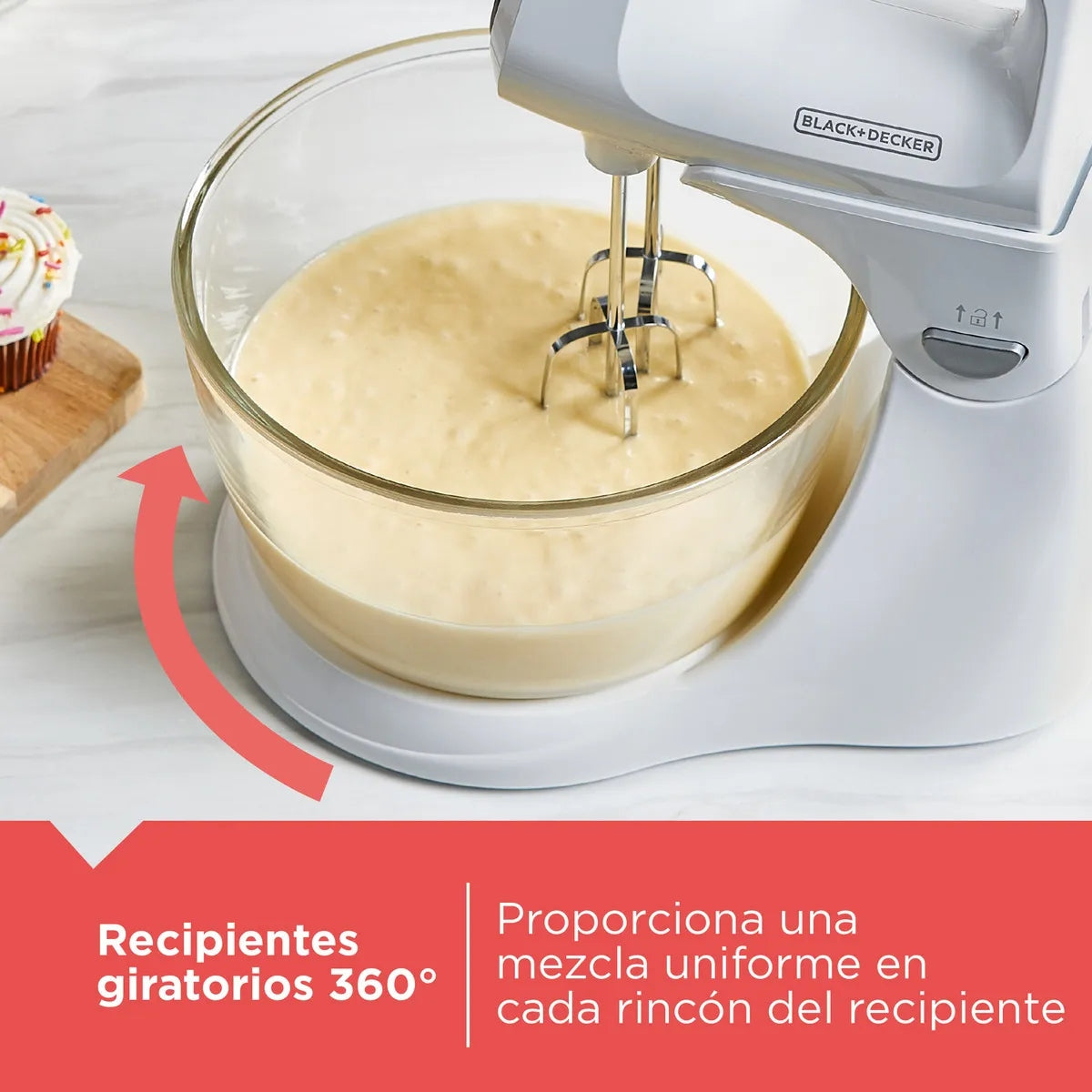 BATIDORA DE PEDESTAL B&D MOD. MX9125 5 V BCO 4.2 L