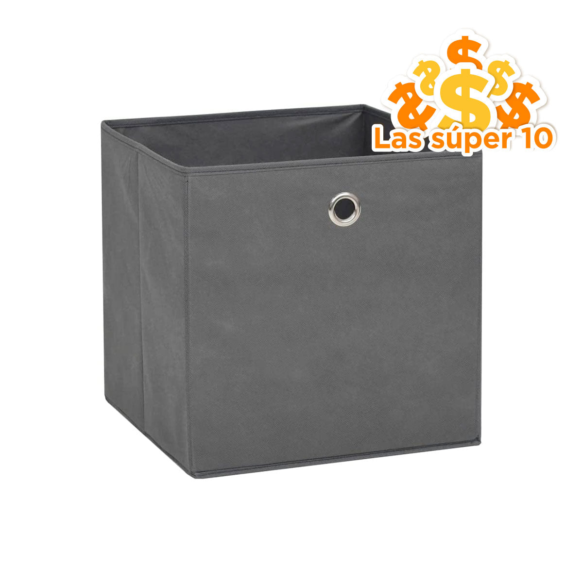 Caja Multiusos de tela color Gris