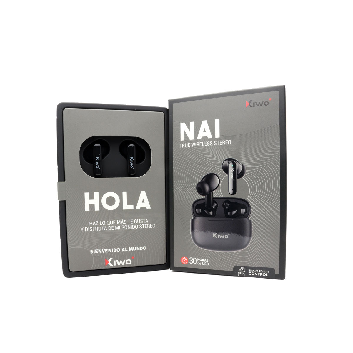 Audífonos Inalámbricos True Wireless Nai color Negro, Kiwo