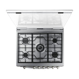 Estufa de Piso Samsung 30 Pulgadas 5 Quemadores Gris NX52T7422MS