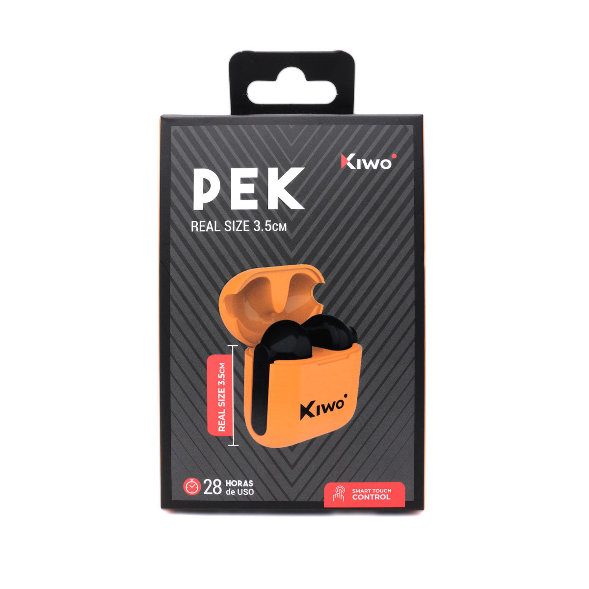 Audífonos Inalámbricos True Wireless Pek color Naranja, Kiwo