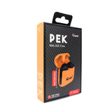 Audífonos Inalámbricos True Wireless Pek color Naranja, Kiwo