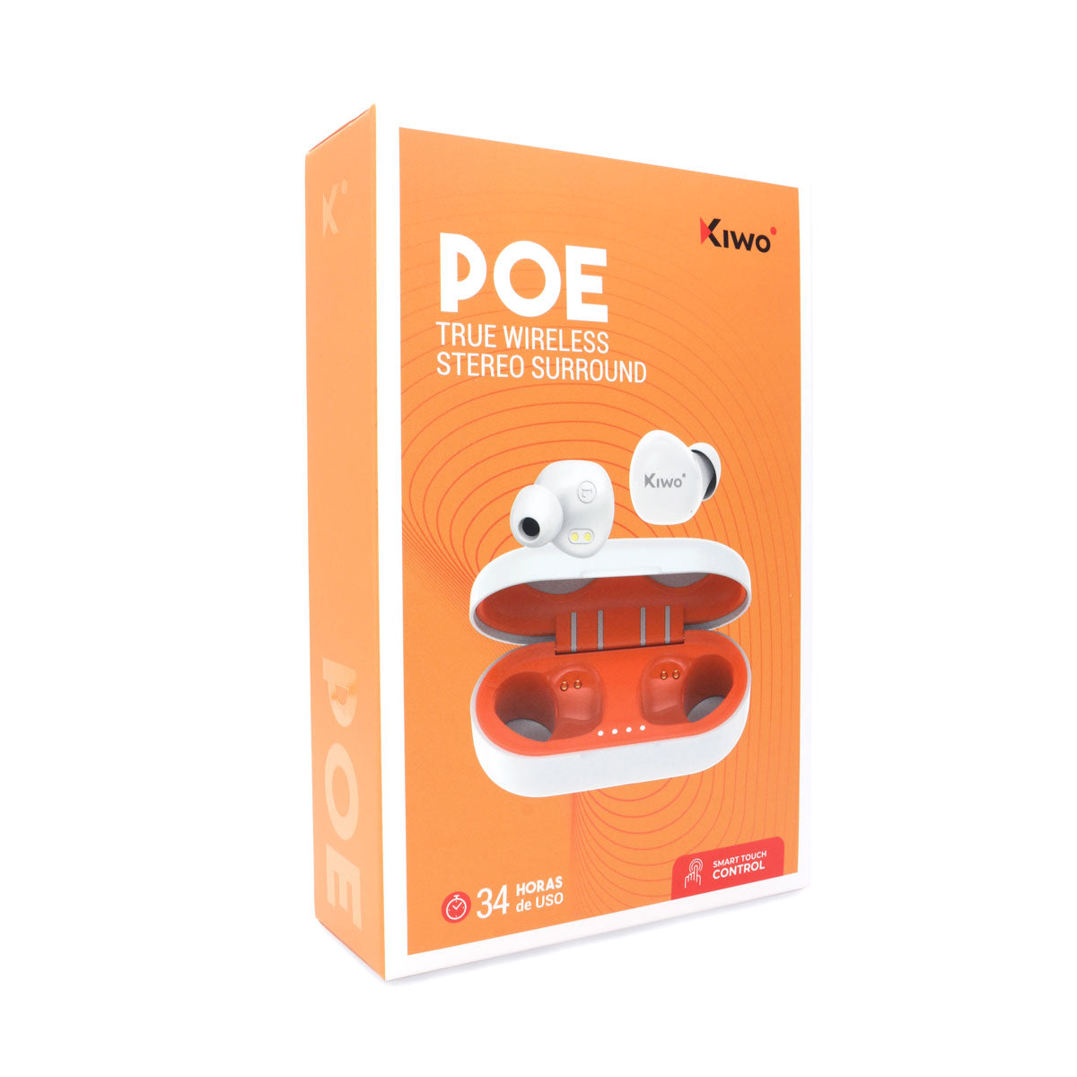 Audífonos Inalámbricos True Wireless Poe color Blanco, Kiwo