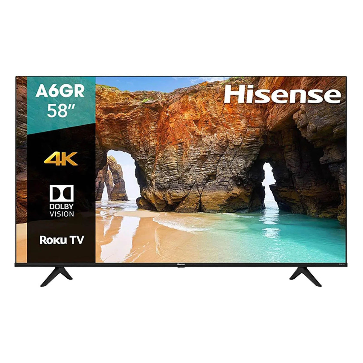 Pantalla 58 Pulgadas Hisense LED Smart TV Roku 4K Ultra HD 58A6GR