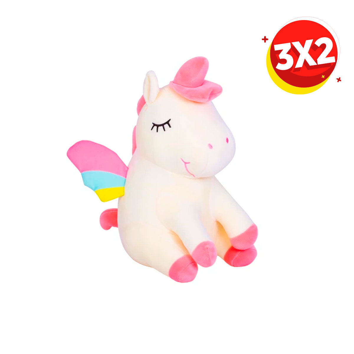 3X2 Peluche Unicornio Sugar