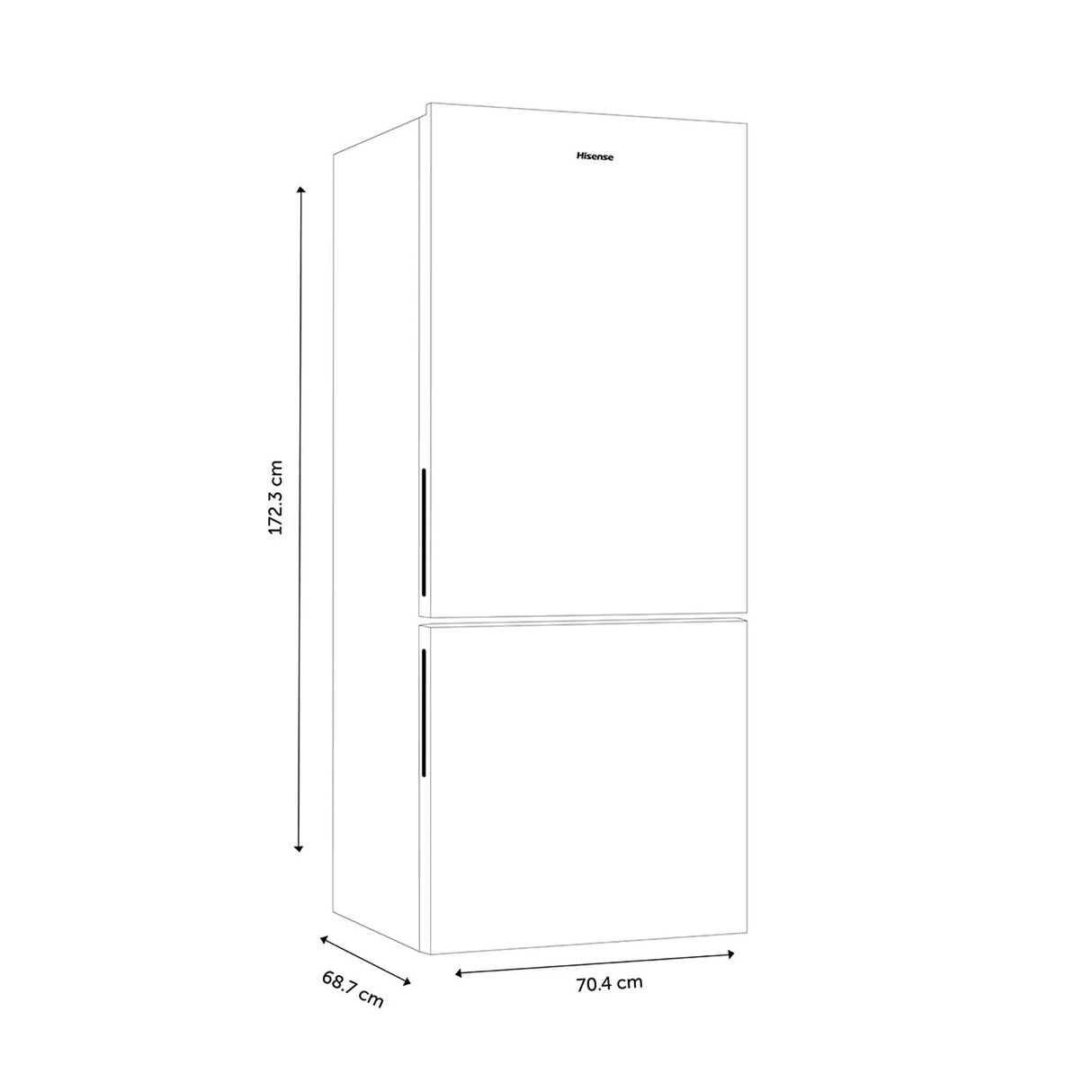 Refrigerador Hisense 15 Pies Cúbicos No Frost RB15N6FBX