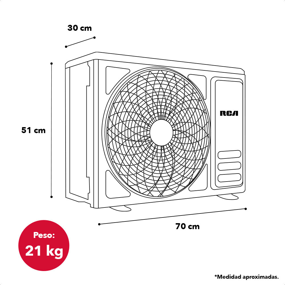 Aire Acondicionado Mini Split 12,000BTU 1T 110-127V Solo Frio