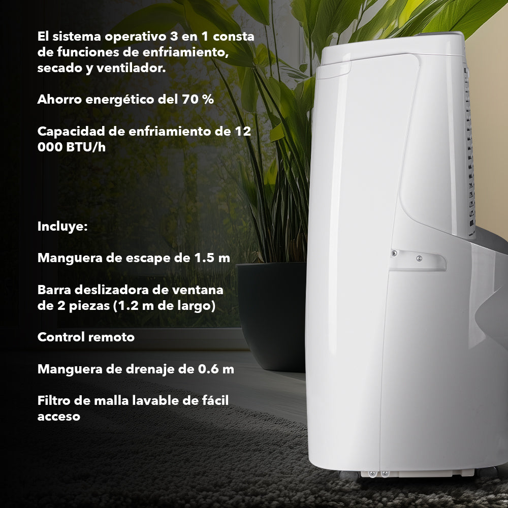 Aire Acondicionado Portatil 12,000BTU 1T 115V