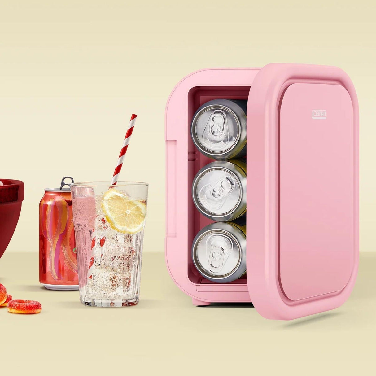 Mini Refrigerador Iceman 4 Litros Rosa RJ48-V2-6