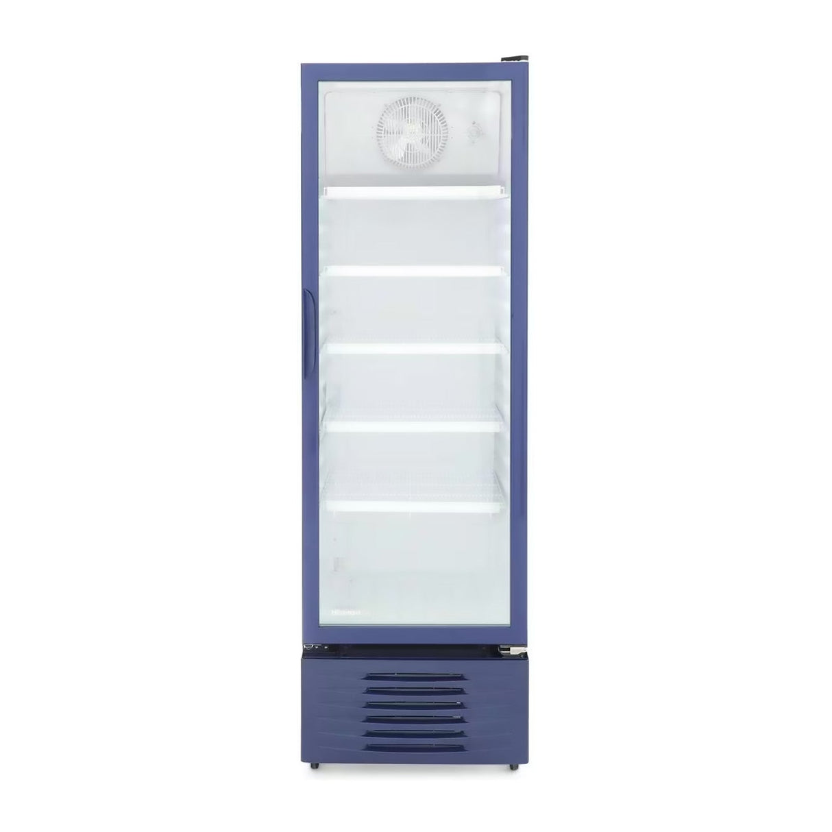 Refrigerador Vitrina 9 Pies Cúbicos Hisense Azul Puerta de Vidrio CVC494N3AWX