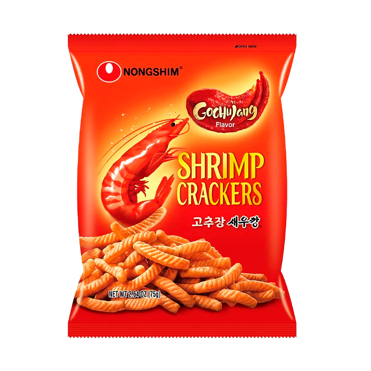 Botana de Camarón sabor Gochujang Nongshim 75g