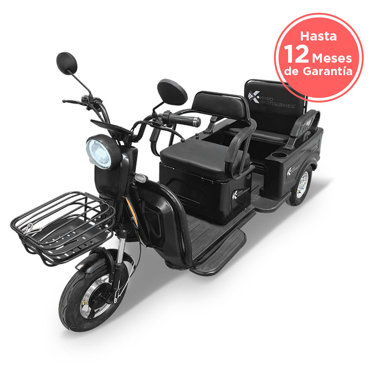 Kiwo, Triciclo Eléctrico para Pasajeros, Modelo BTY003