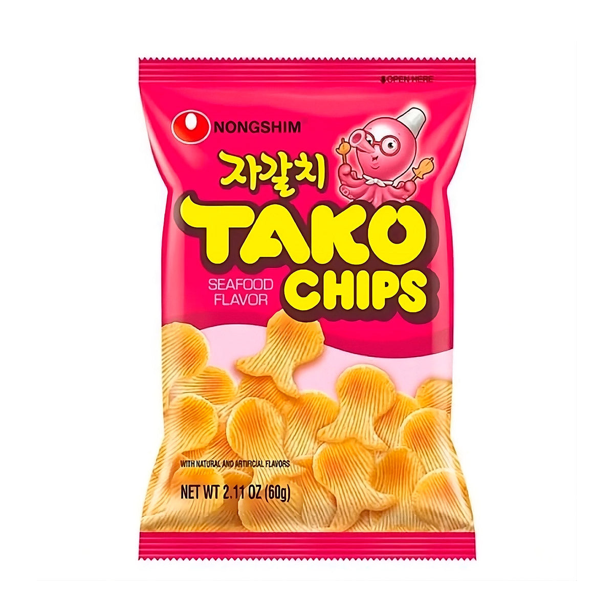 Tako Chips Botana de Mariscos Nongshim 60g