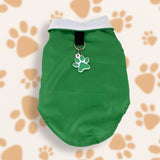 Chaleco para Perro con Huellita Colgante color Verde