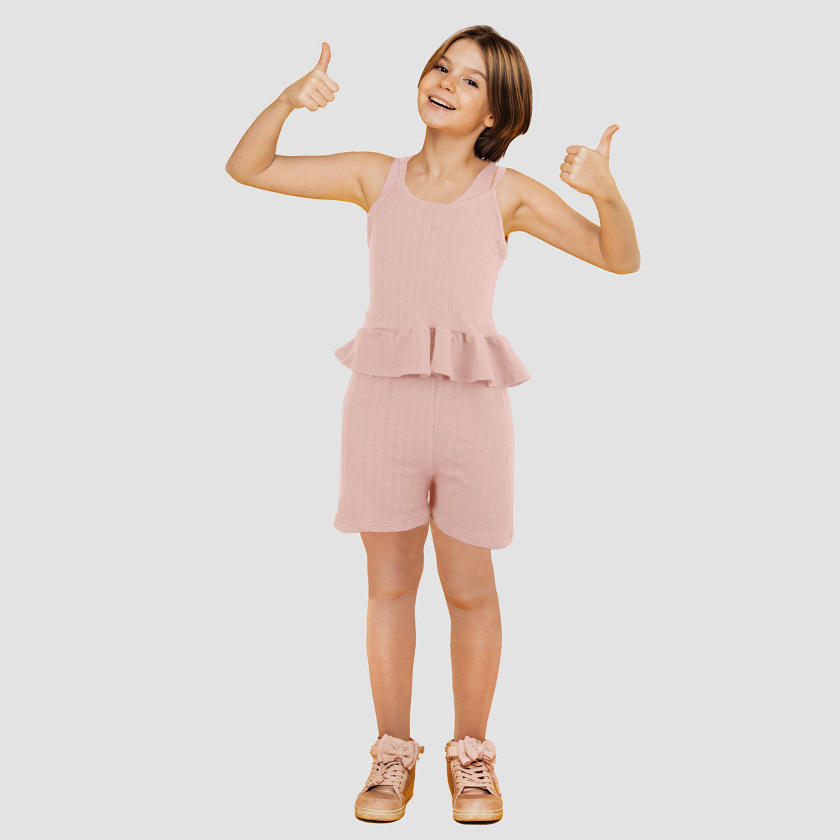 Blusa Blanca Conjuntos De Shorts Para NiÃ±as Conjunto De Blusa Con