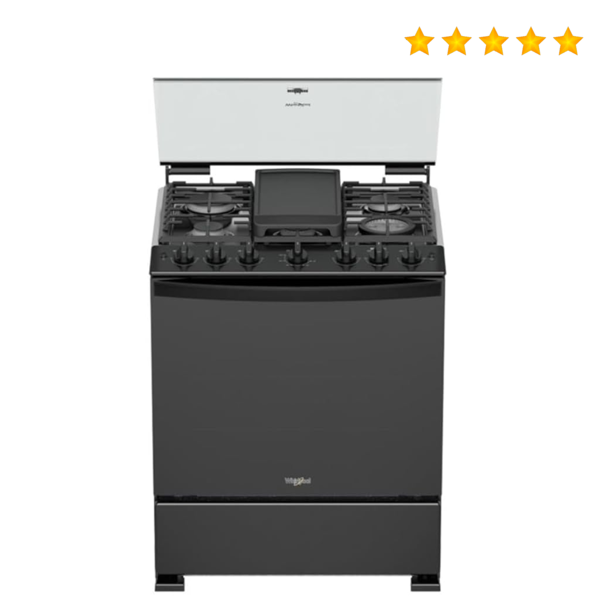Estufa Whirlpool WFR7000B 30 Pulgadas Negro*