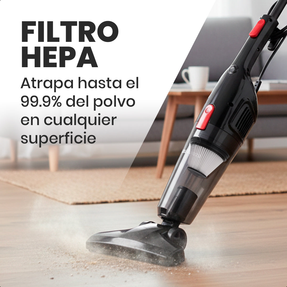 Aspiradora Vertical/Mano Alámbrica Westinghouse 600W