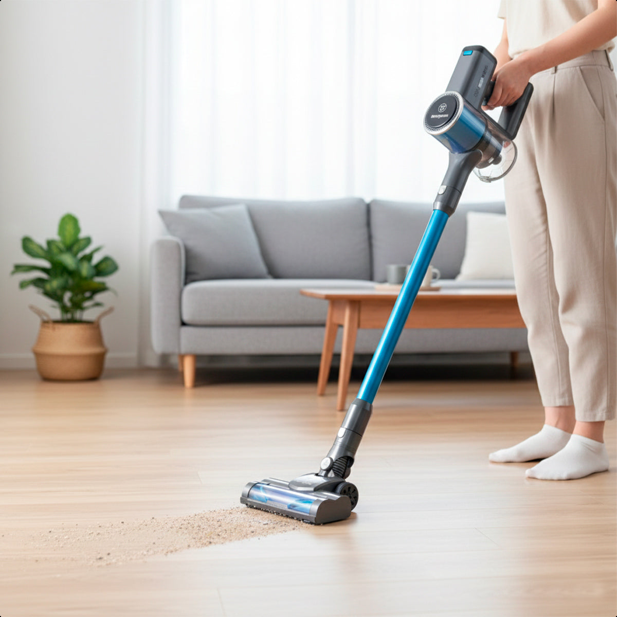 Aspiradora Inalámbrica Westinghouse Azul 180W 3 Velocidades