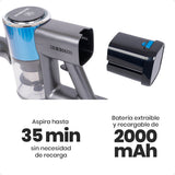 Aspiradora Inalámbrica Westinghouse Azul 180W 3 Velocidades