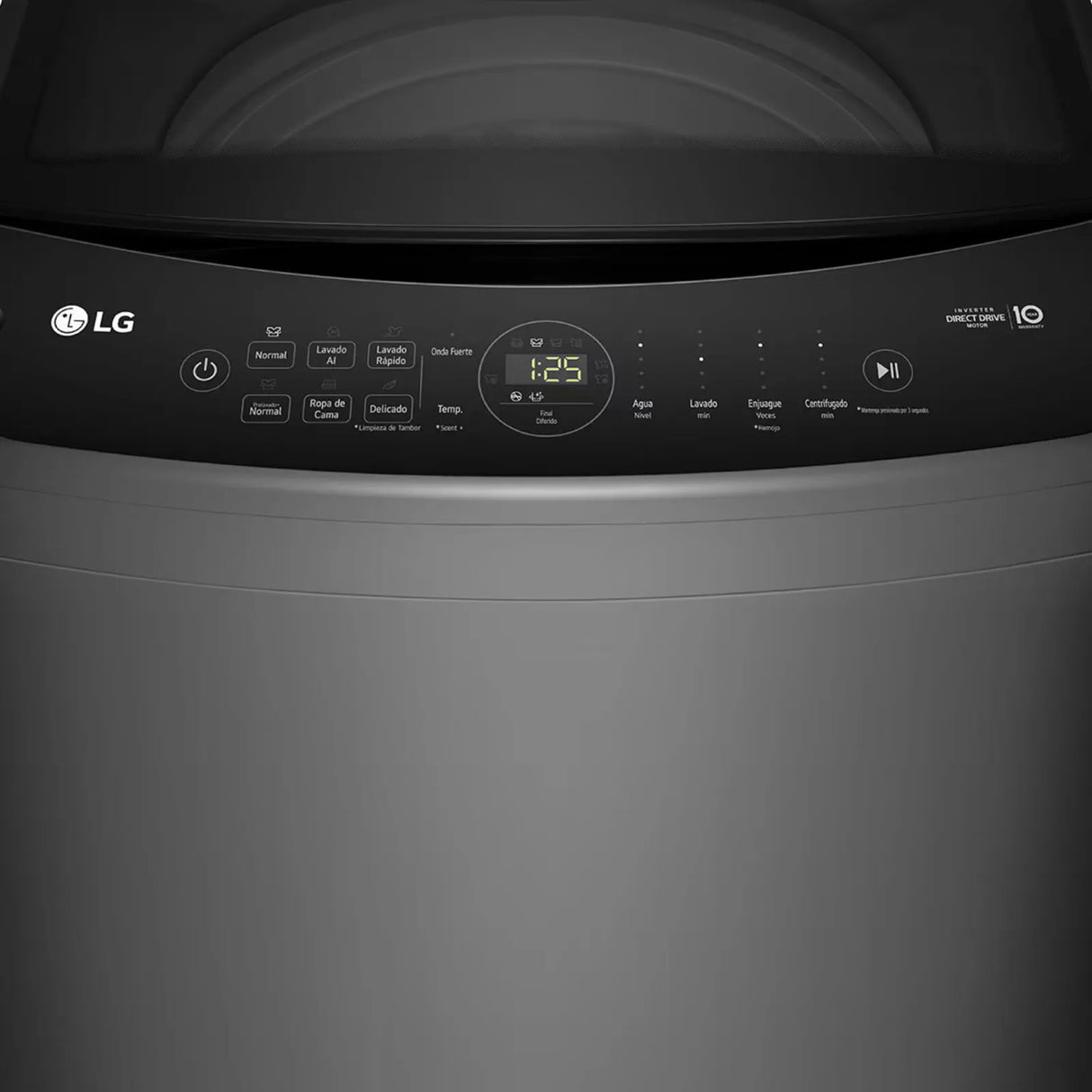 Lavadora LG 18 Kilos Carga Superior Negra WT18MV6