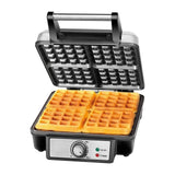 Wafflera Belga MasterChef Heat Premium 4 Rebanadas Acero MK-WM-4SS