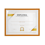 Porta Documento, Marco Color Dorado