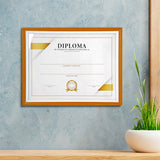 Porta Documento, Marco Color Dorado