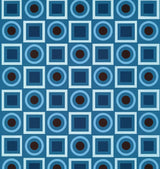 Juego de Sábanas Matrimoniales, Diseño Geométrico, Color Azul