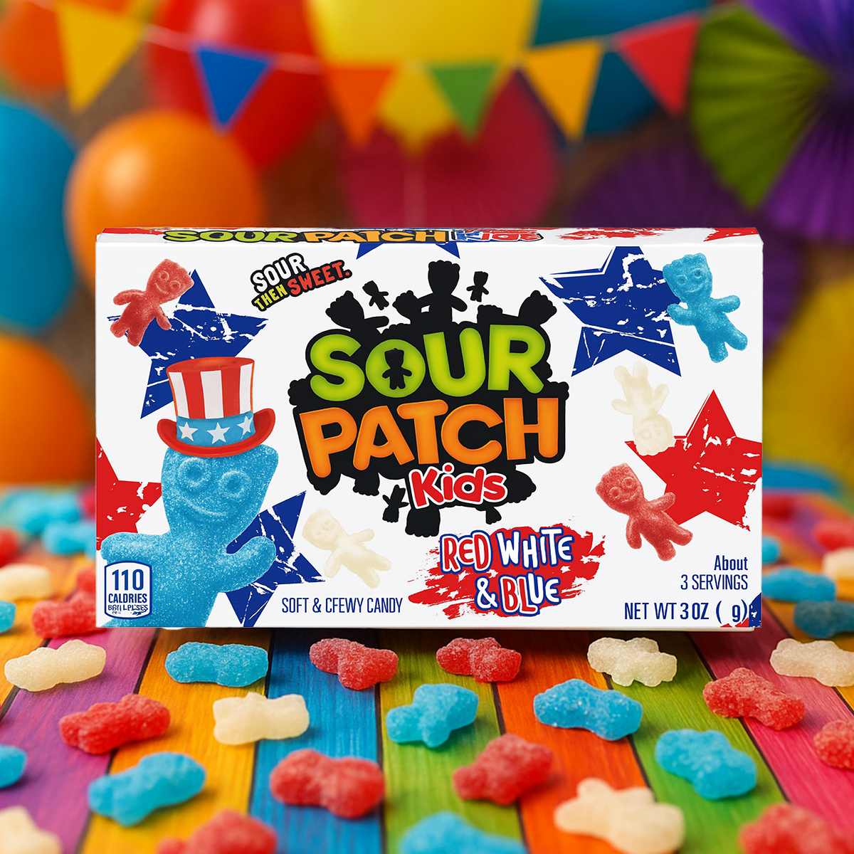 Gomas Ácidas, Sour Patch, 87 gr