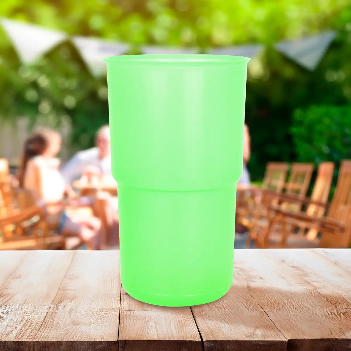 Vaso de Plástico, Color Verde, Inkanto