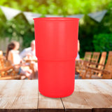 Vaso de Plástico, Color Rojo, Inkanto