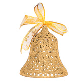 Campana Jumbo, Ornamento Navideño, Color Dorado