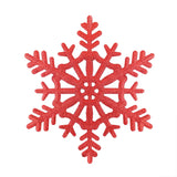 Copo de Nieve Jumbo con Glitter, Color Rojo
