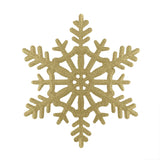 Copo de Nieve Jumbo con Glitter, Color Oro