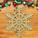 Copo de Nieve Jumbo con Glitter, Color Oro