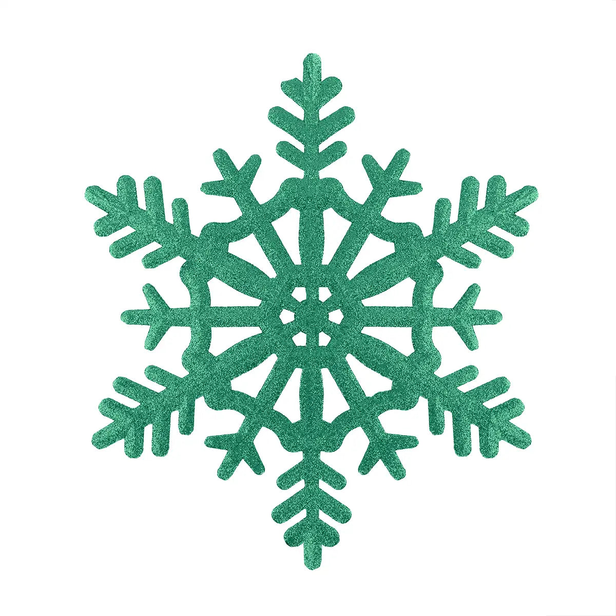 Copo de Nieve Jumbo con Glitter, Color Verde