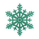 Copo de Nieve Jumbo con Glitter, Color Verde