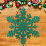 Copo de Nieve Jumbo con Glitter, Color Verde