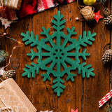 Copo de Nieve Jumbo con Glitter, Color Verde