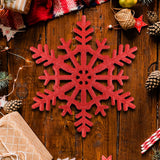 Copo de Nieve Jumbo con Glitter, Color Rojo