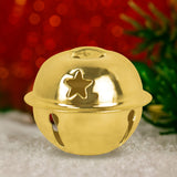 Cascabeles navideños, Color Oro, 9 pzas