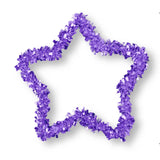 Estrella Navideña de Tinsel color Morado