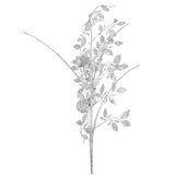 Follaje, Rama Decorativa, Glitter, Color Plata
