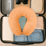 Almohada de Viaje, Color Naranja, Ergonómica