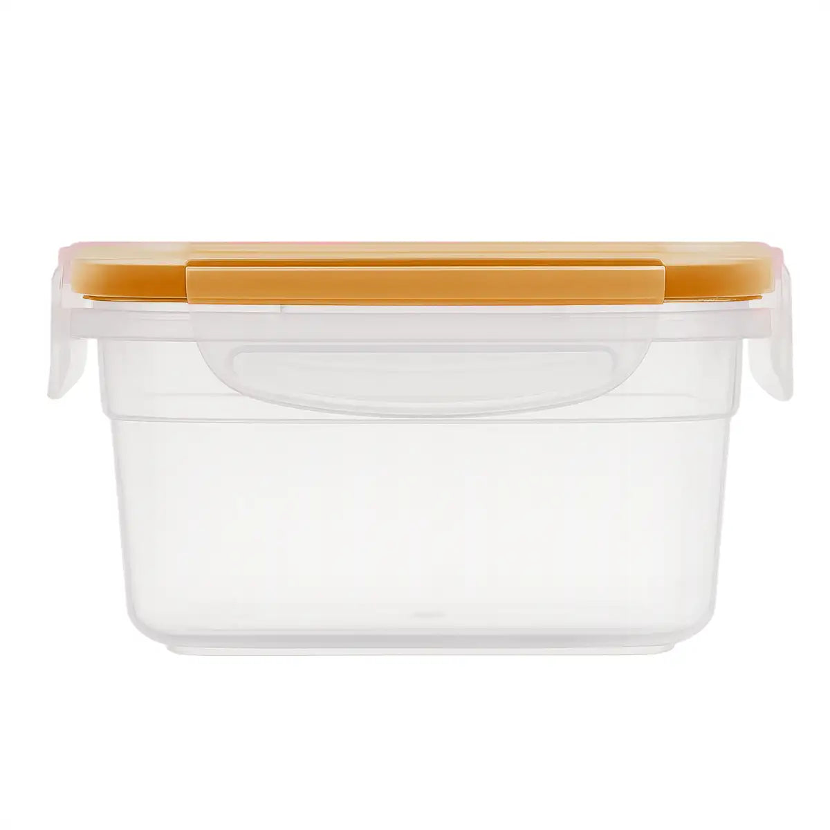 Contenedor Hermético de Plástico, Color Amarillo, 430 ml