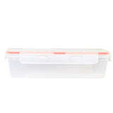 Contenedor de Plástico, Rectangular, Color Naranja, 1100 ml