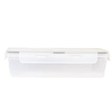 Contenedor de Plástico, Rectangular, Color Gris, 1100 ml