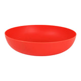 Tazón Redondo de Plástico, Color Rojo