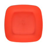 Tazón Cuadrado de Plástico, Color Rojo